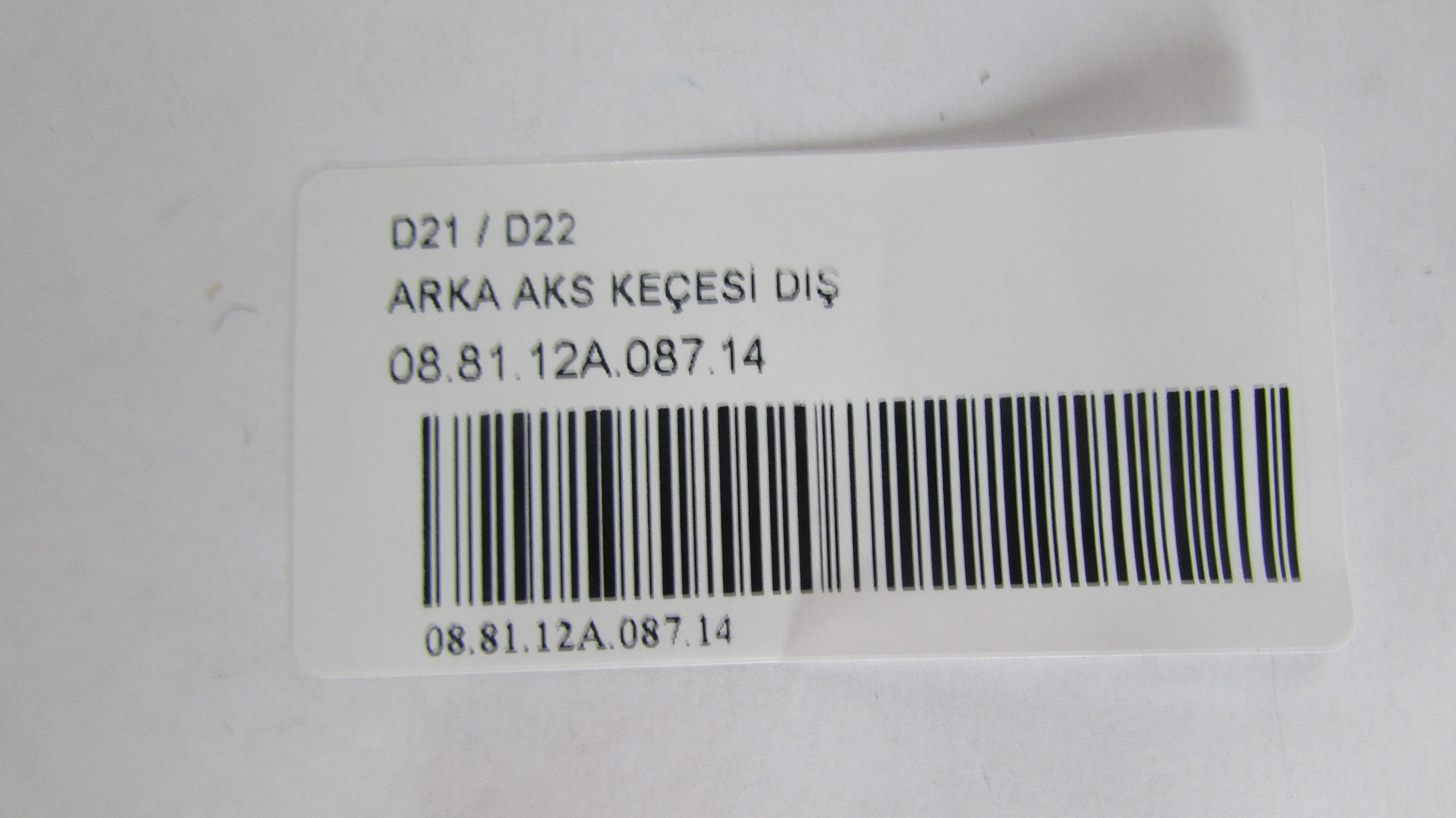 ARKA AKS KEÇESI DIS